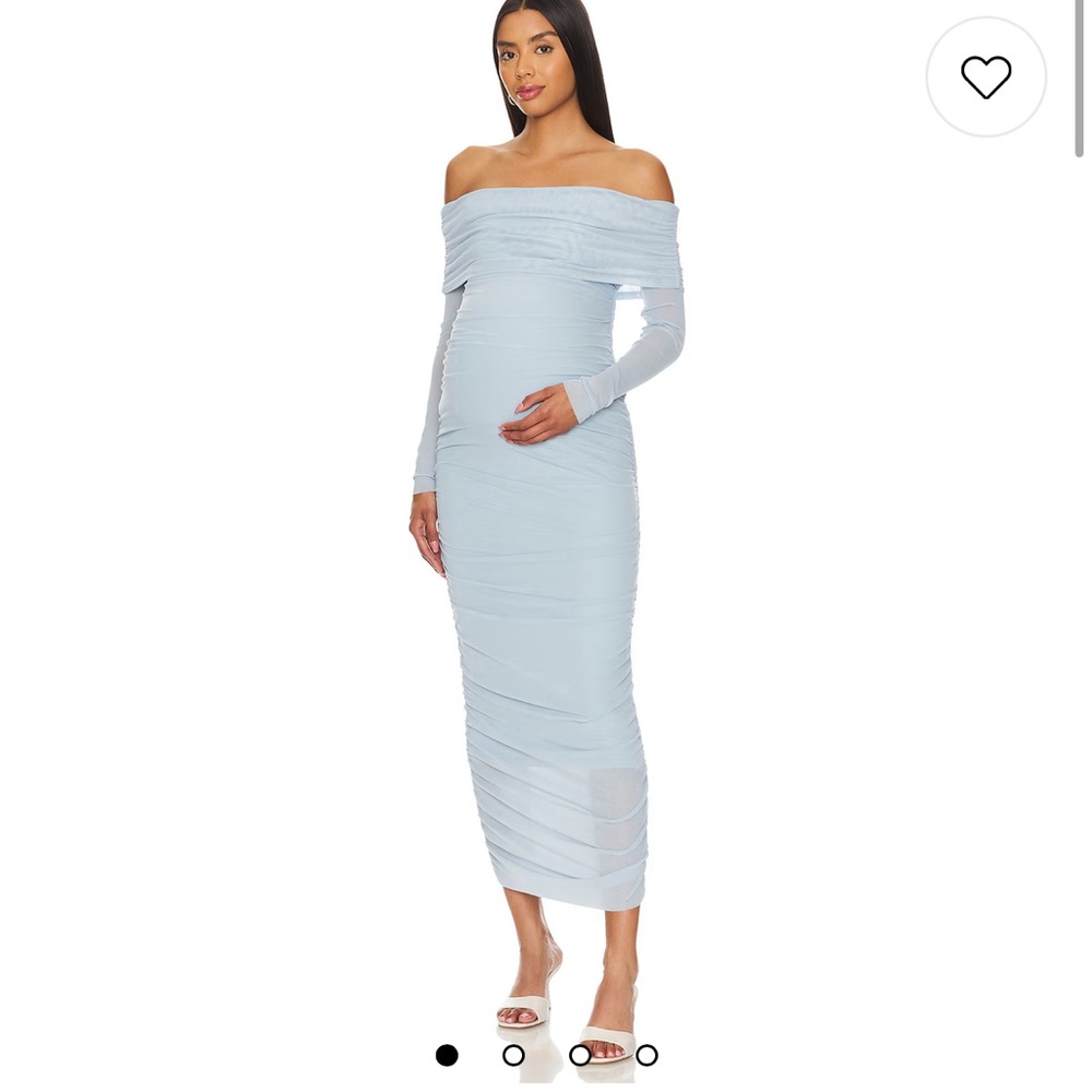 Bumpsuit Light Blue Long Sleeve Dress
